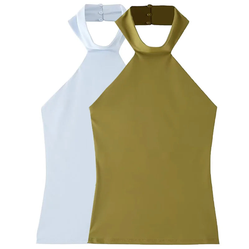 HXAO's Daring Sleeveless Summer Top