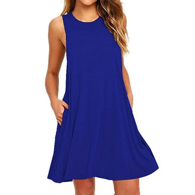 Casual Plain Beach Cover Up Dress
