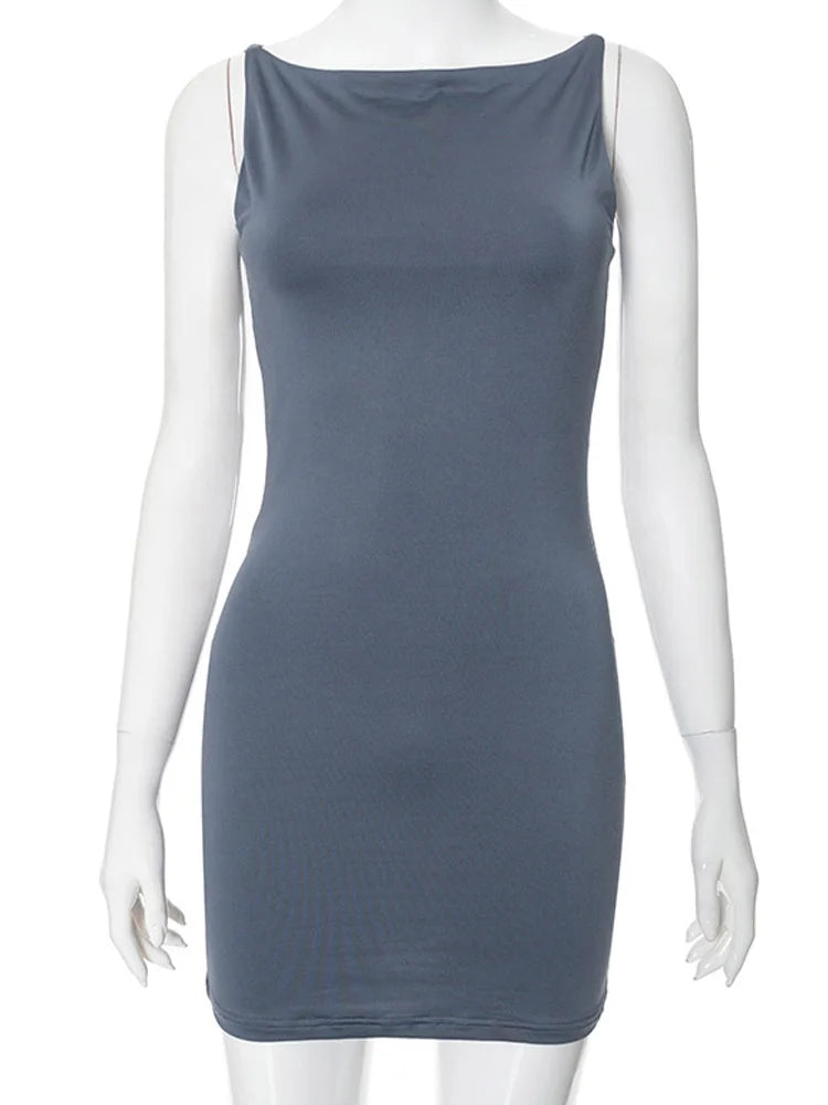 Sleeveless Mini Wrap Dress Y2K