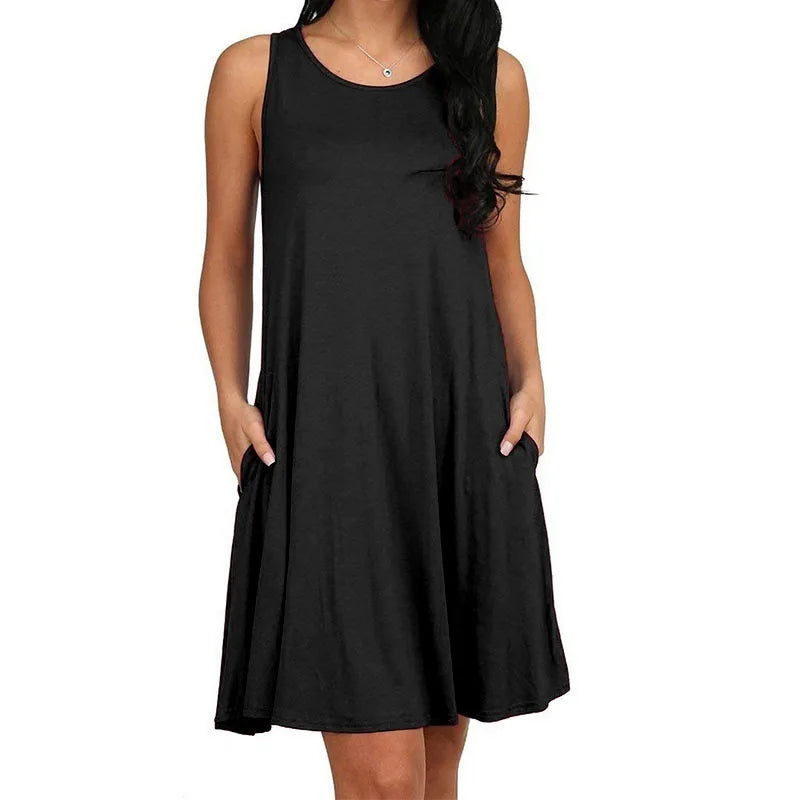 Casual Plain Beach Cover Up Dress